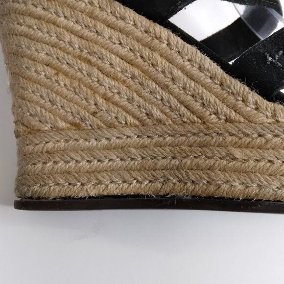 UGG LAURI 1000403 Black Suede Wedges Platform size 9 - Picture 11 of 14